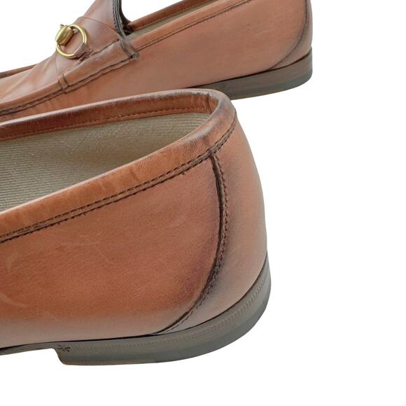 GUCCI Brown Leather 1953 Roos Classic Horsebit Loafer Mens 10 ITALY - Picture 6 of 11